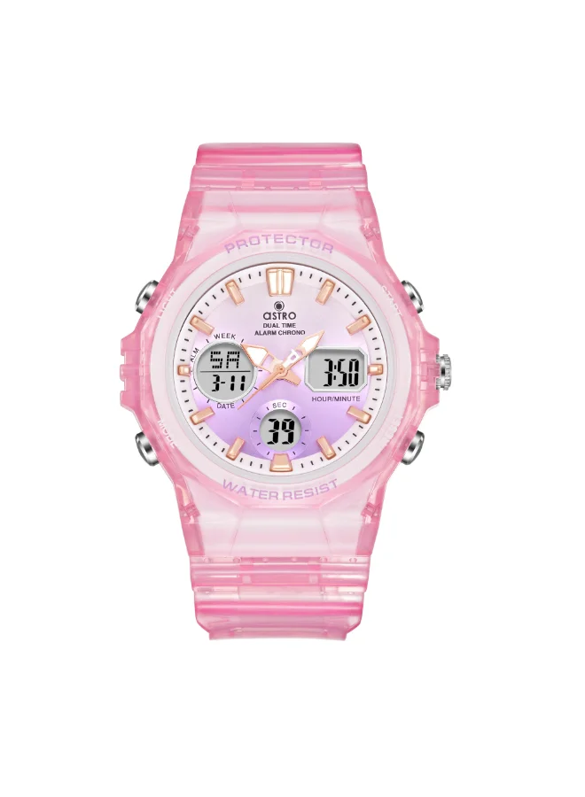 ASTRO Kids Polyurethane Analog-Digital Watch A24805-PPPP - 43 mm
