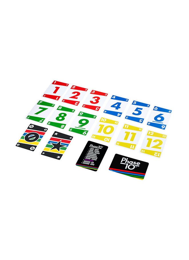 Mattel Games - Phase 10 Card Game - Rummy-Style with 10 Phases, Wild & Skip Cards, Fast-Paced Fun for 2-6 Players, Ages 8+ - Image 1