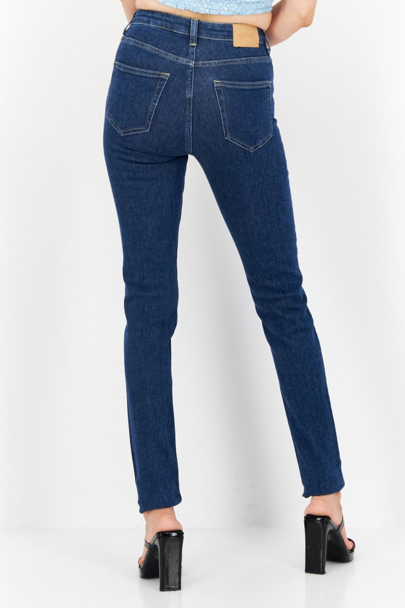 Weekday Women Skinny Fit Washed Stretchable Jeans, Blue - Image 2