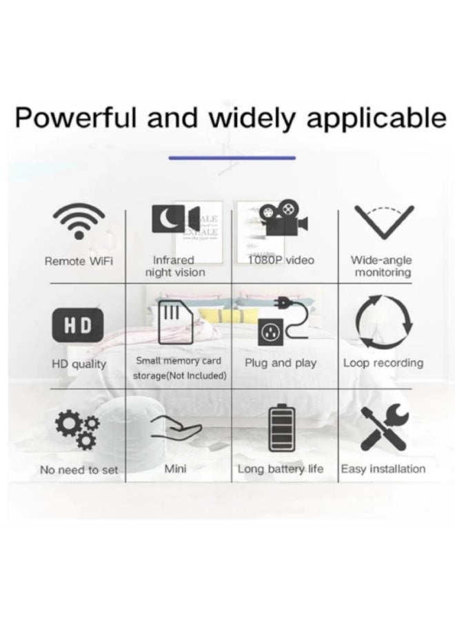 Generic Wireless Network Camera Mini WiFi Camera 1080P HD Home Night Vision Remote Monitoring Micro Baby Monitor Supports Video Playback Function - Image 3