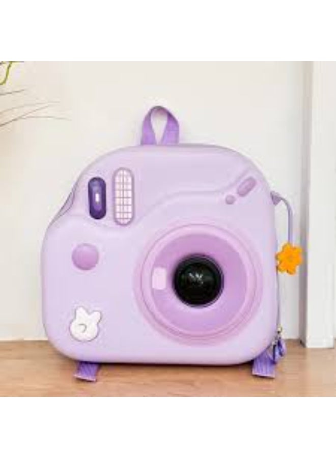 Camera-shaped children's backpack, cute kindergarten school bag with touch-sensitive flashlight - Image 1