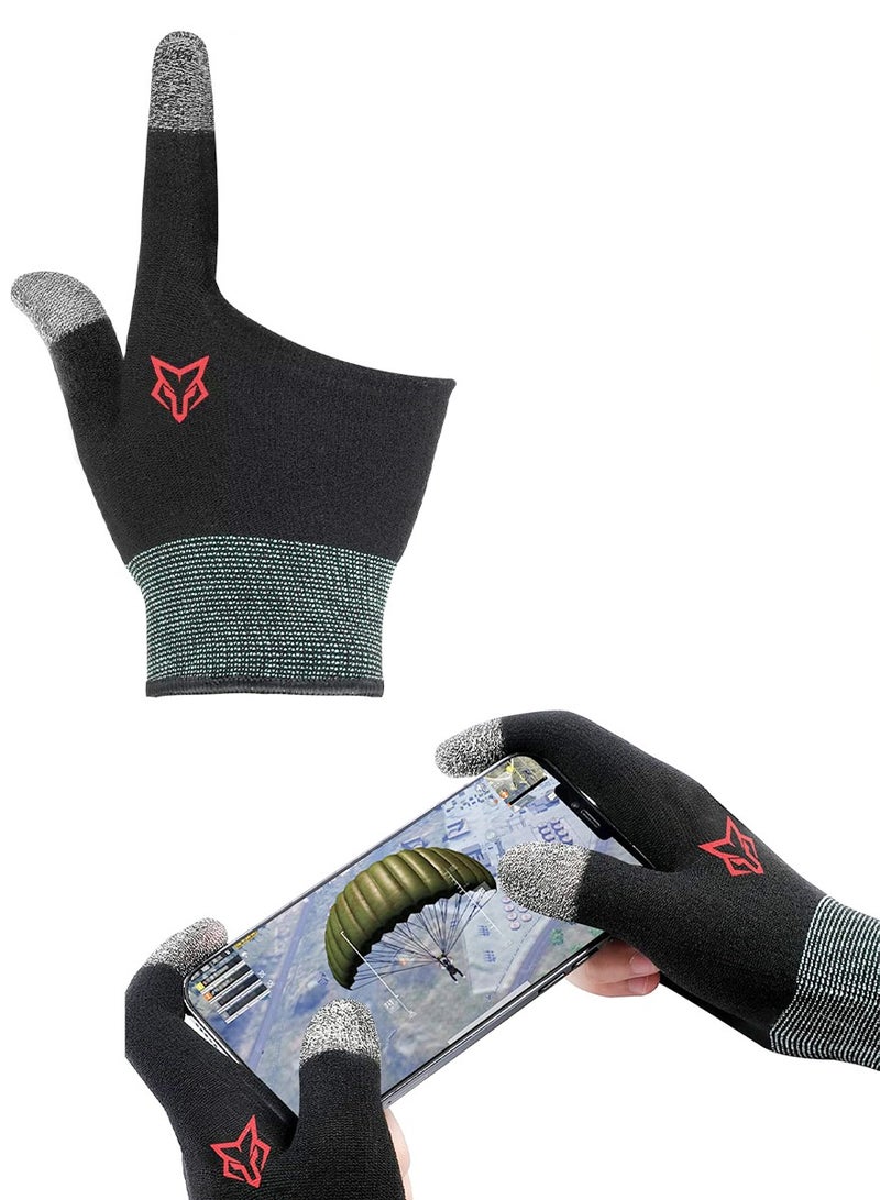 SARA Professional Gaming Finger Sleeves Glove For All Mobile Video Games, Highly Sensitive For Better Gaming Experience Made Of Nano Silver Fiber Material Which Is Anti Slip Sweatproof And Breathable  - Image 4