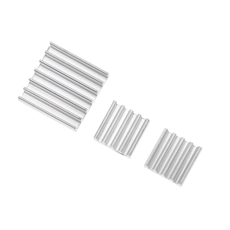 Aluminum Heatsink Kit with Thermal Tape for PCB Cooling 3 Pieces - Image 2