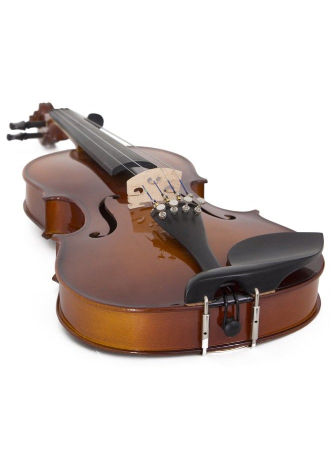 Cecilio 4/4 Violin Set Full Size Fiddle Solidwood Ebony Fitted LEFT-HANDED Violin with D'Addario Prelude Strings | Complete Set with Hard Case, Bows, Tuner, Rosin & Shoulder Rest - Image 4