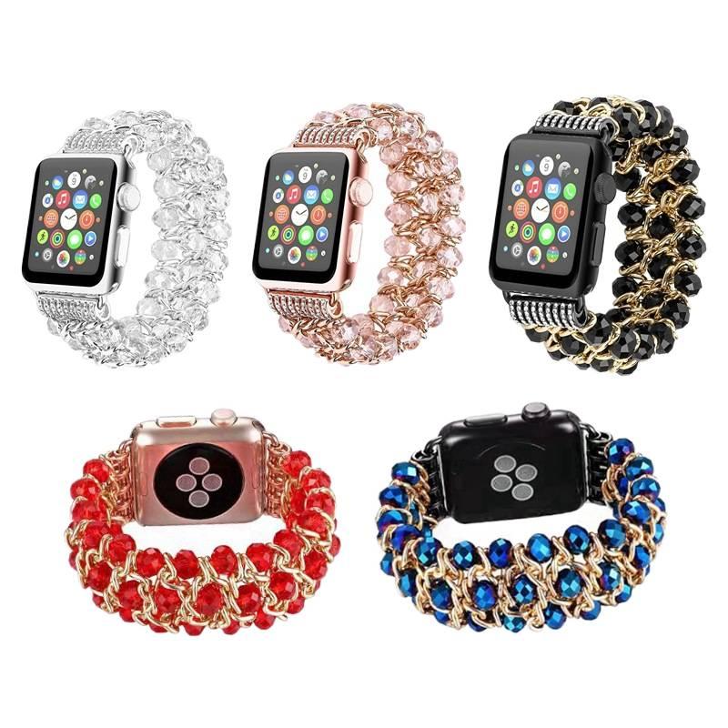 LL سوار ساعة ذكية سوار راتنج متوافق مع Apple Watch بملاءمة قابلة للتعديل وحزام بديل للاستخدام اليومي باللون وردي قابل للتعديل باللون الوردي - Image 2