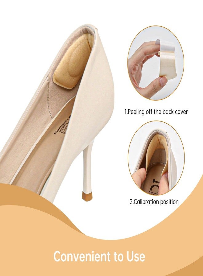Kiqeres 14 Pairs Heel Grips Heel Pads - Premium Foam Shoe Inserts, Liner Heel Slip Pads, Enhance Loose Shoe Fit for Men Women and Stop Slipping, Rubbing, Foot Pain (Beige + Black) - Image 4