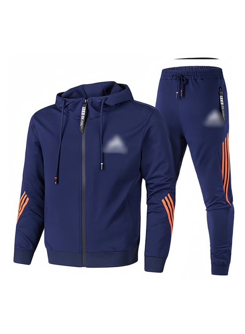 Nariele طقم رياضي فضفاض للرجال وسروال رياضي من قطعتين - Image 1