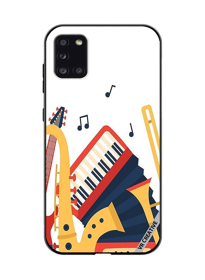 VR CREATIVE Protective Case Cover For Samsung Galaxy A31 Music Instruments Design Multicolour - Image 1