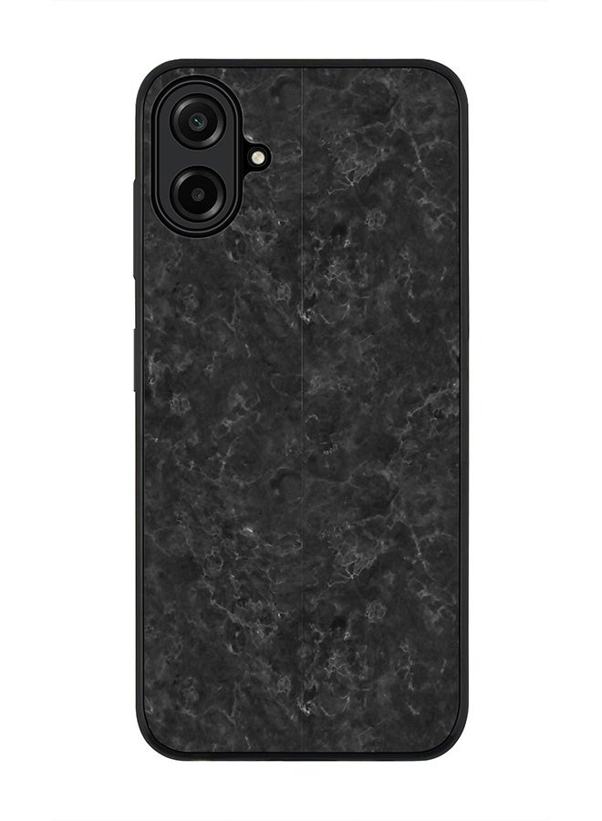 Stylizedd For Samsung Galaxy A07 4G Case,Slim fit Camera Protection, Shockproof Thin Phone cover  - Marble Texture Black
