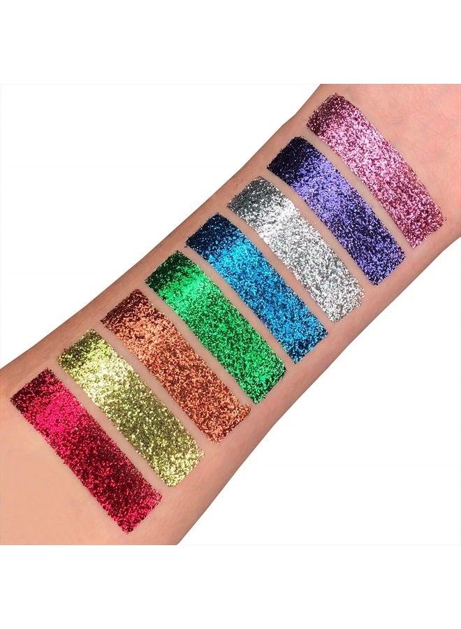 Moon Glitter هزازات اللمعان الرفيع من مون غليتر - 100% لمعان تجميلي للوجه والجسم والأظافر والشعر والشفتين - 0.17 أونصة - فضي - Image 2