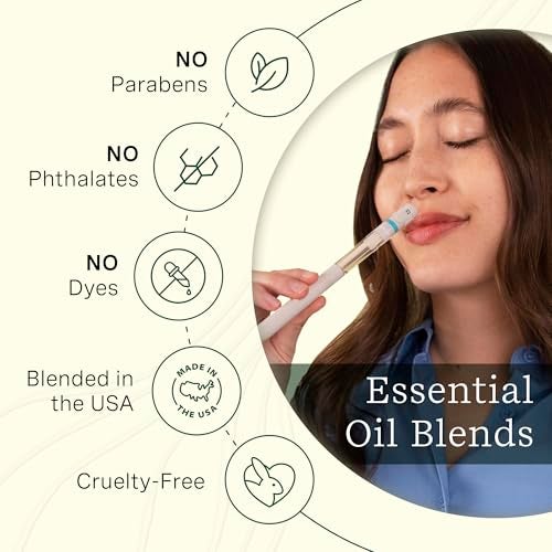 LifeLines موزع العطر بقلم Lifelines، رائحة التوابل - قلم حبر جاف أسود بقطر 1 مم مع خلطات زيت أساسي معطر - موزع للعلاج بالروائح وغمر حسي لنشر العطر أثناء الكتابة - Image 5