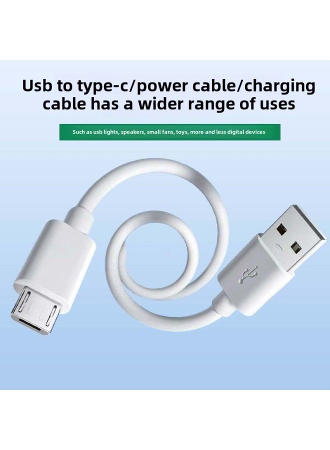 كابل شحن USB إلى مايك مايكرو سلك طاقة سماعة بلوتوث كابل شحن لعبة مصدر الأجهزة الرقمية الشركة المصنعة - اللون: 30 سم أسود ميكروفون نحاسي قياسي وطني ثنائي النواة  - Image 4