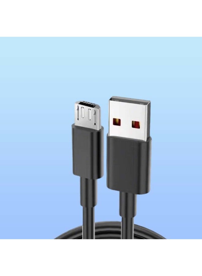كابل شحن USB إلى مايك مايكرو سلك طاقة سماعة بلوتوث كابل شحن لعبة مصدر الأجهزة الرقمية الشركة المصنعة - اللون: 30 سم أسود ميكروفون نحاسي قياسي وطني ثنائي النواة  - Image 1