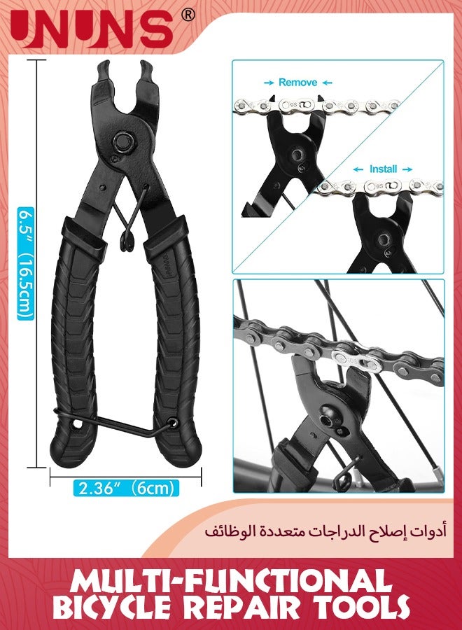 UNUNS Bike Repair Kit,16-IN-1 Electric Bike Conversion Kit+Bike Link Plier+Chain Breaker Splitter Tool+Chain Checker+3 Pairs Bicycle Missing Links,Multi-Functional Repair Tools,Quick Fix Kit For Cyclist - Image 2