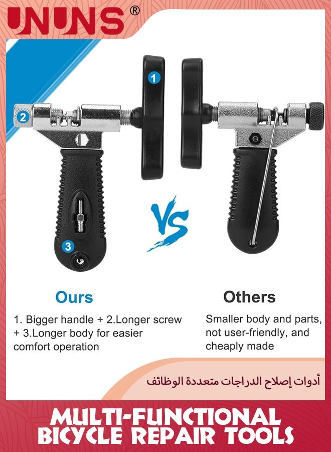 UNUNS Bike Repair Kit,16-IN-1 Electric Bike Conversion Kit+Bike Link Plier+Chain Breaker Splitter Tool+Chain Checker+3 Pairs Bicycle Missing Links,Multi-Functional Repair Tools,Quick Fix Kit For Cyclist - Image 3