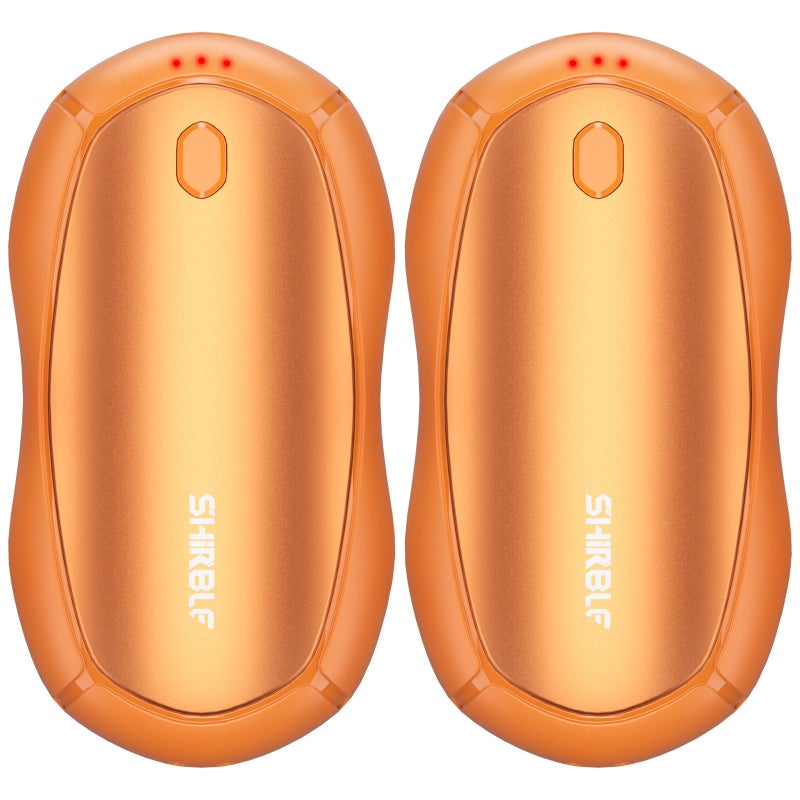 Shirble Hand Warmers Rechargeable  Electric Hand Warmers 2 Pack With Smart Chips Long Safe Heat  Portable Pocket Heater Gifts For Christmas Golf Camping Hunting  Stocking Stuffers - Image 1