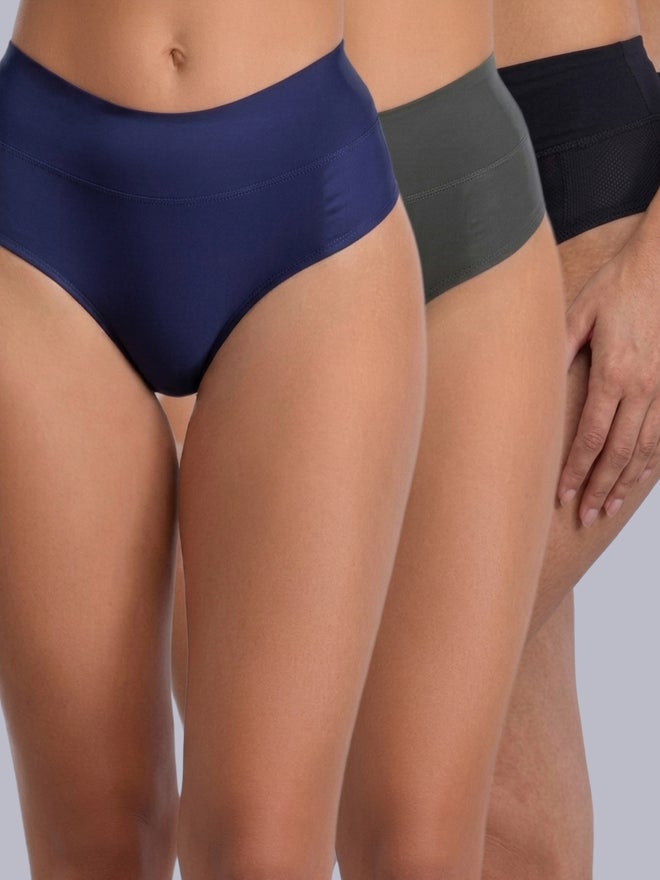 Eden Pack of 3 - Cotton Full Coverage Tummy Tucker Briefs - Image 1