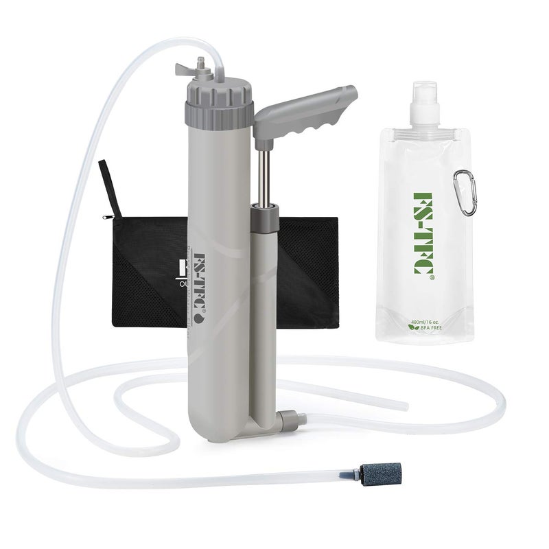 FS-TFC Water Purifier Survival Gear 4-Stage Portable Water Filter 1.5L/Min Fast Flow for Personal or Small Group Hiking, Camping, Travel, and Emergency Preparedness - Image 1