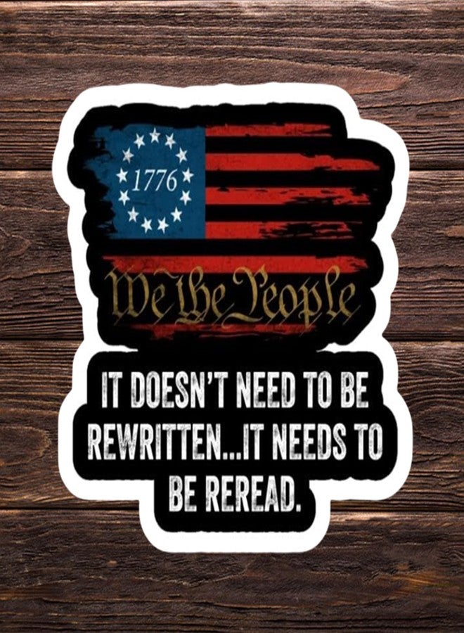 eDesign 2-Pack We The People American Flag Vinyl Sticker Decal - 4 Inches - United States Patriotic Car Decals for Truck SUV Van Window Bumper Wall Laptop Tablet Waterbottle and Any Smooth Surface - Image 5