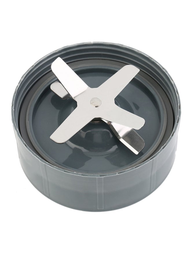 Portable Cross Knife Blender Blade Silver/Grey 11x11x5centimeter  - Image 1