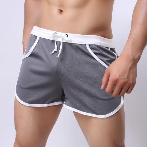 Rexcyril Men's Running Workout Bodybuilding Gym Shorts Athletic Sports Casual Short Pants Medium 2-Pack - Image 2