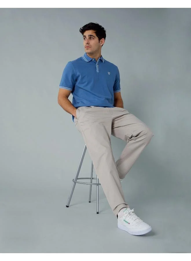 American Eagle AE Stretch Pique Tipped Polo Shirt