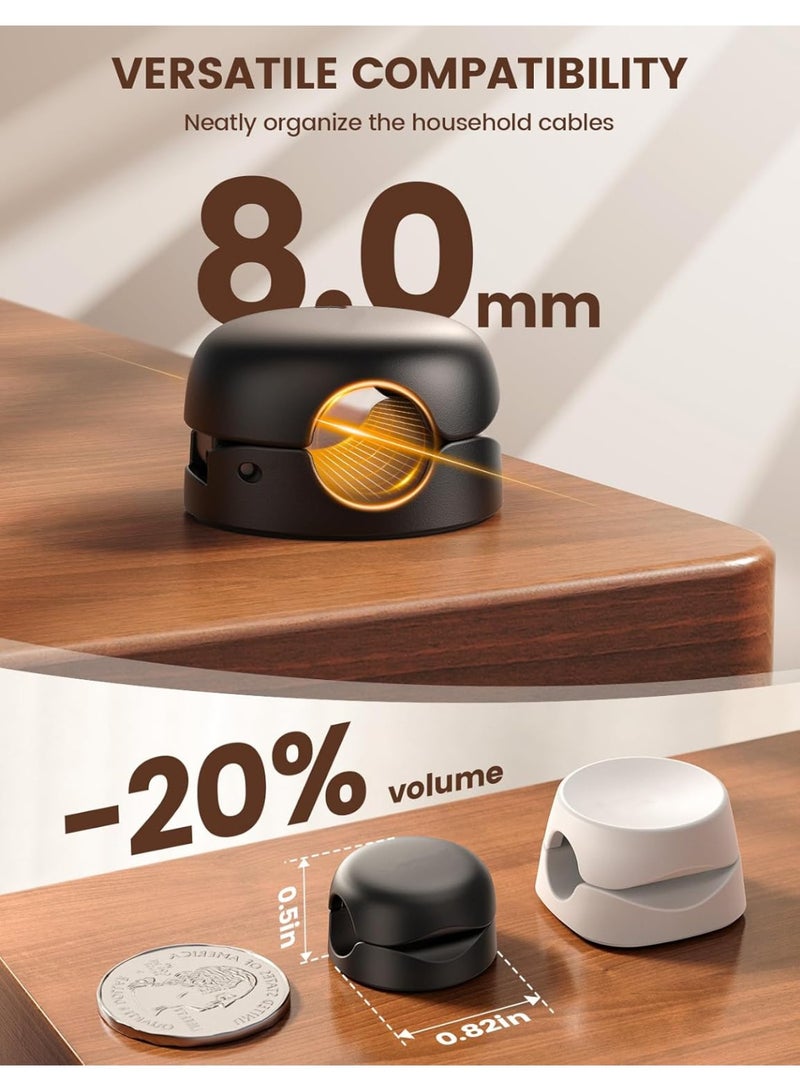 Multi-functional Cable Organizer - Suitable for Kitchen, Car, Living Room, Bedroom, Accommodates Cables with Diameter Up to 6.8mm (6 pcs blue) - Image 4