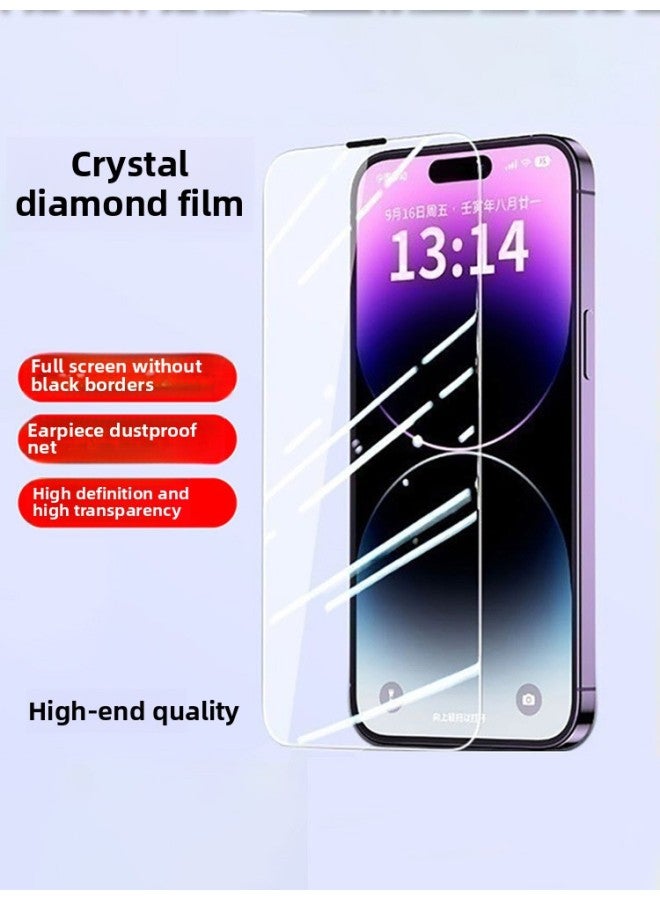 Anti-peep Explosion-proof For Iphone15 Colorless Tempered Film 14Promax No Black Edge Mobile Phone Film For Iphone 15-Colour:Hd ★ 2 Pieces 【no Black Edges】-Size:For Iphone 12 Pro Max - Image 3