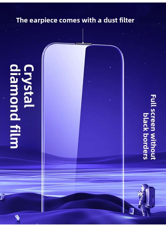 Anti-peep Explosion-proof For Iphone15 Colorless Tempered Film 14Promax No Black Edge Mobile Phone Film For Iphone 15-Colour:Hd ★ 2 Pieces 【no Black Edges】-Size:For Iphone 12 Pro Max - Image 2
