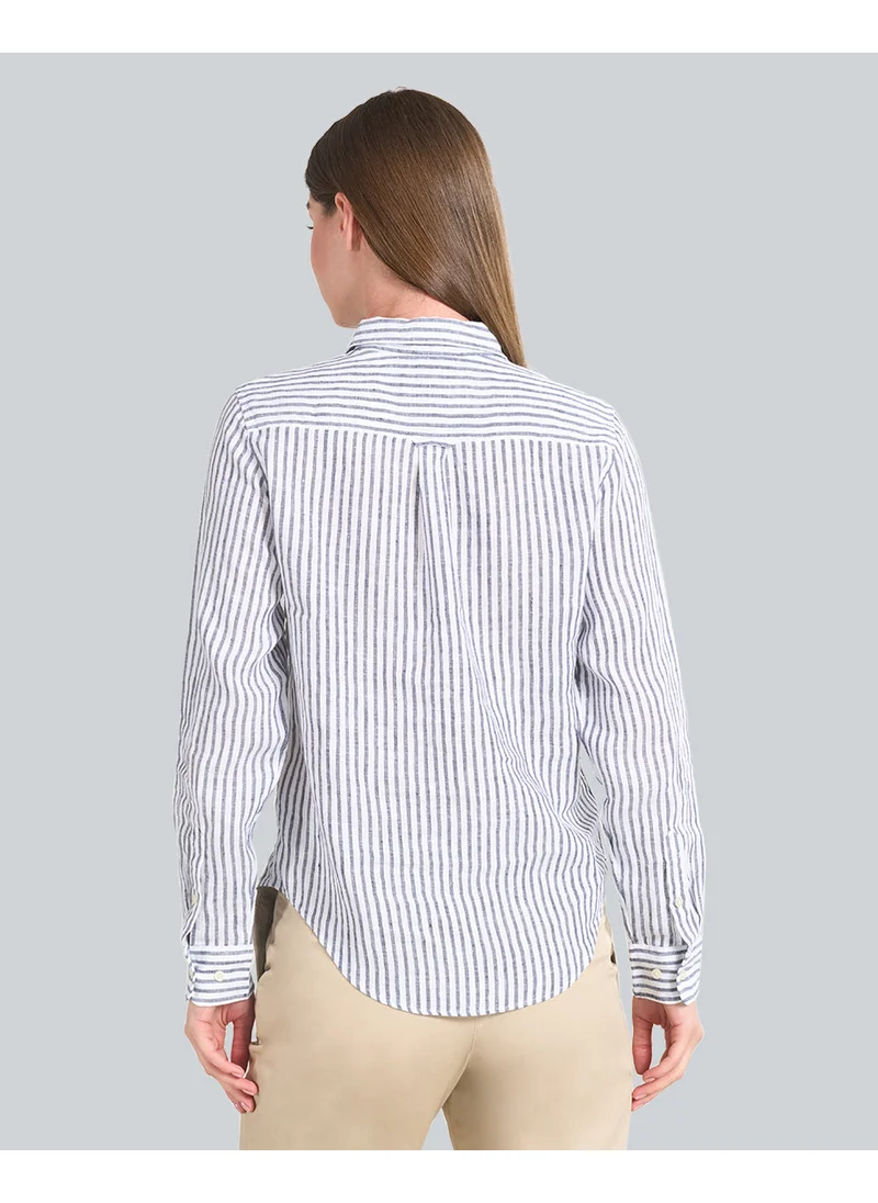 GANT Regular Fit Striped Linen Shirt