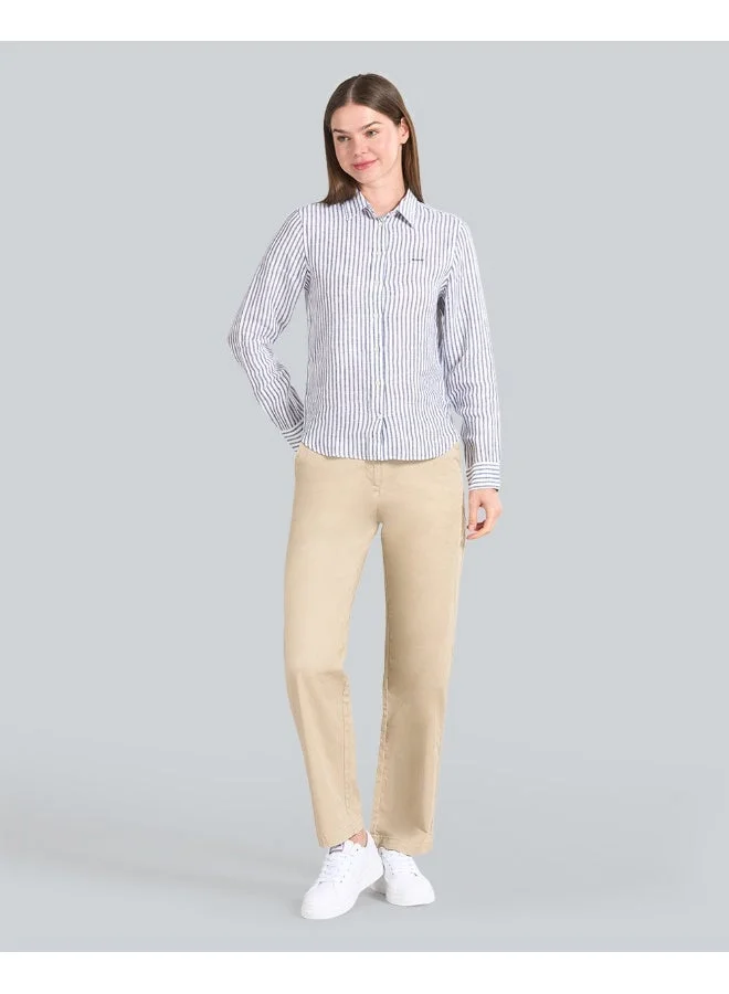GANT  Regular Fit Striped Linen Shirt for Women | Best Price UAE