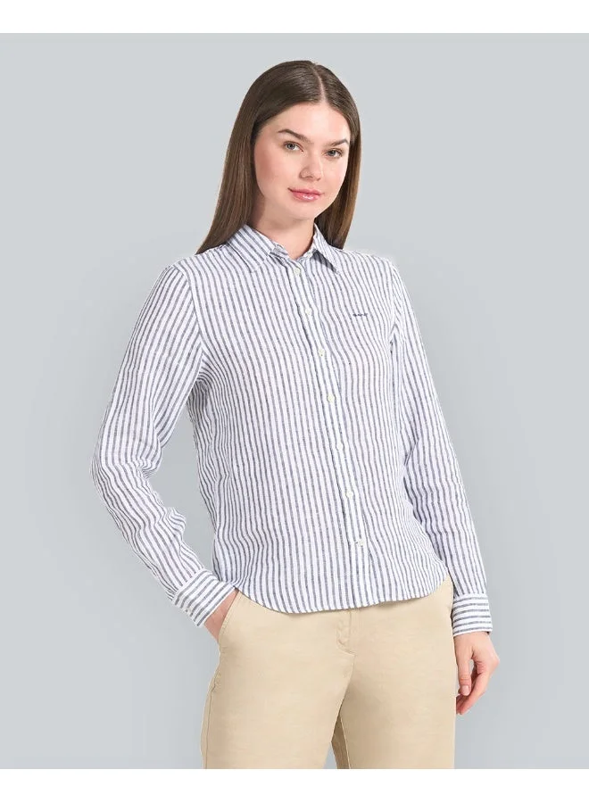 GANT Regular Fit Striped Linen Shirt