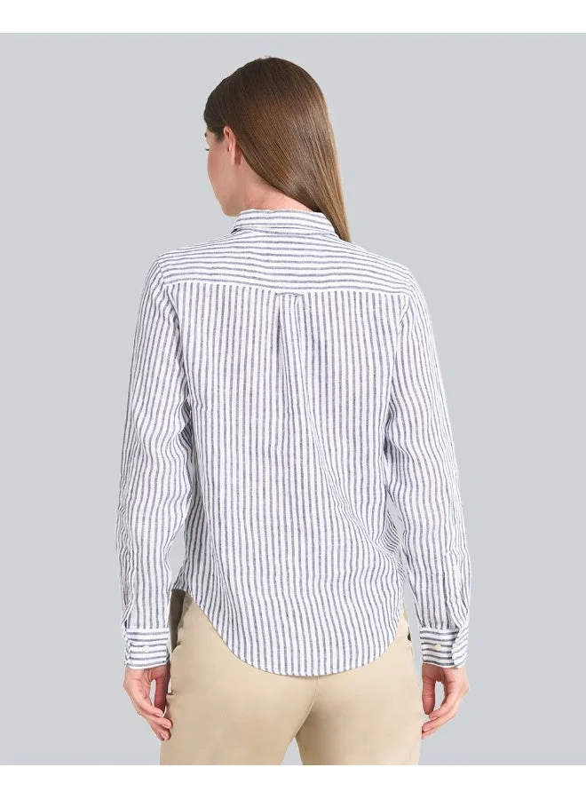 GANT Regular Fit Striped Linen Shirt