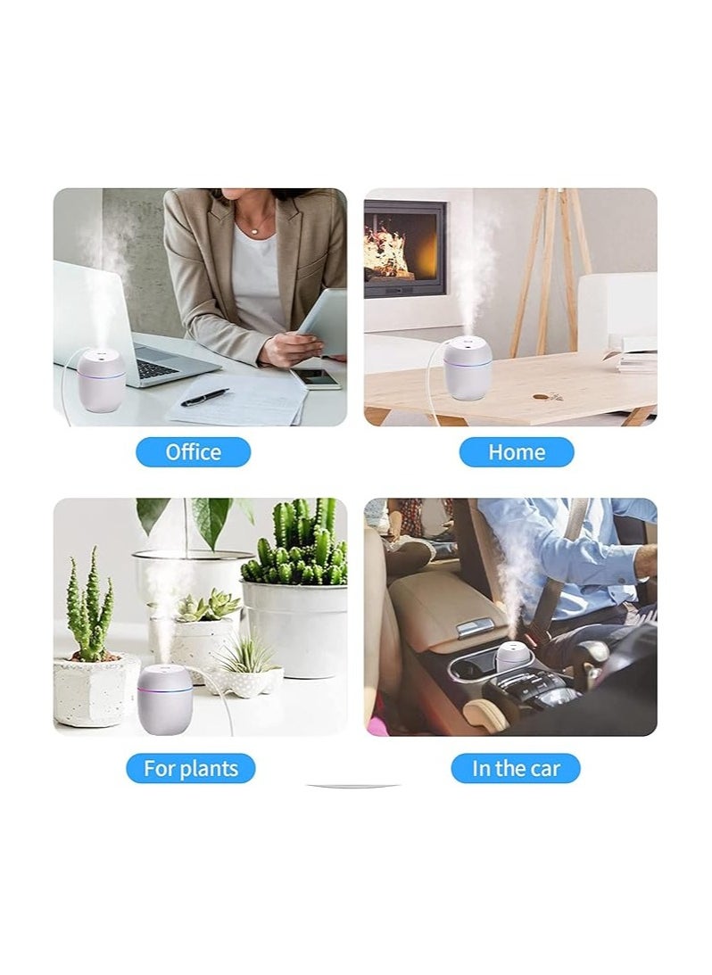 Generic - Mini Humidifier for bedroom, Air Humidifier with 7 Color LED Night Light, Quiet Humidifiers for Sleeping for bedroom, Night Light Function,2 Mist Modes - Image 1