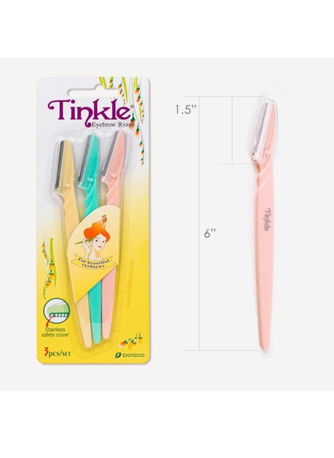 Tinkle - Tinkle 12 PCS Eyebrow or Face Hair Removal Safety Razors Trimmer Shaper Shaver cosmetics - Image 1