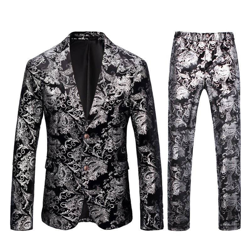 Men'S Performance Suit Suit [Plus Size Two-Piece Suit] British Style Men'S Suit T75 - Image 3