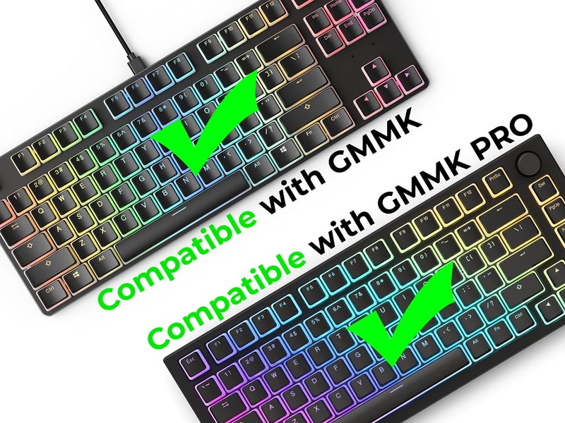 Glorious Aura V2 (Black) - PBT Pudding Keycaps for Mechanical Keyboards - ANSI (US), ISO Compatible - Supports Full Size, TKL, 75%, 60% Layouts - Image 5