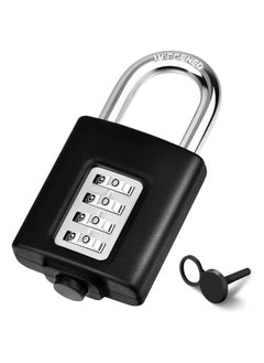 Y&D Combination Padlock Outdoor Weatherproof Padlocks Heavy Duty Small Locker with Code Lock for Gym School Home Garage Hasp Bike  - Image 1