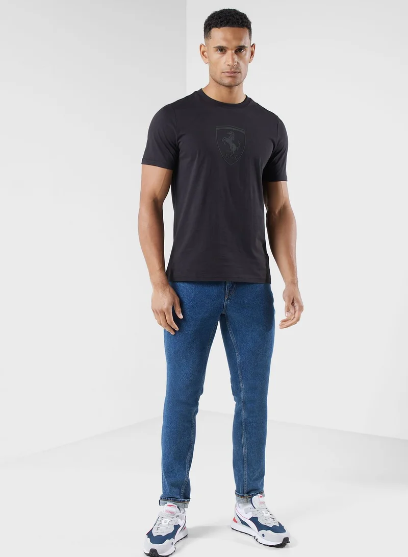 PUMA Ferrari Race Big Shield Tonal T-Shirt