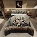 Feelyou Grizzly Bear Comforter Set King Size Wild Animal Hunting Quilt Set with 2 Pillowcases Rustic Cabin Farmhouse Bedding Set 3pcs for Kids Boys Teens Room Decor Western Country Duvet Insert - Image 3