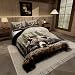 Feelyou Grizzly Bear Comforter Set King Size Wild Animal Hunting Quilt Set with 2 Pillowcases Rustic Cabin Farmhouse Bedding Set 3pcs for Kids Boys Teens Room Decor Western Country Duvet Insert - Image 2