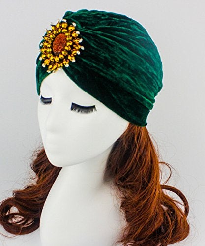 Decou Twist Pleated Hair Wrap Stretch Turban 0545 ,Blue,One size - Image 2