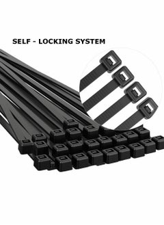 Generic Black Cable Ties  100 mm 2.5 mm,4" Premium Tie Wraps Self Locking Small Nylon Zip Ties for Home Office Garage and Workshop 1000 Pack  - Image 3