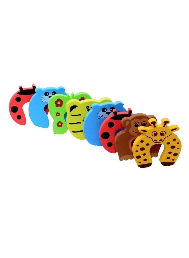 BABYSAFEHOUSE Finger Pinch Door Guard For Baby Safety (Animal Shape Pack Of 8) Door Stopper For Protection From Door Slamming & Accidental Door Lock - Image 2