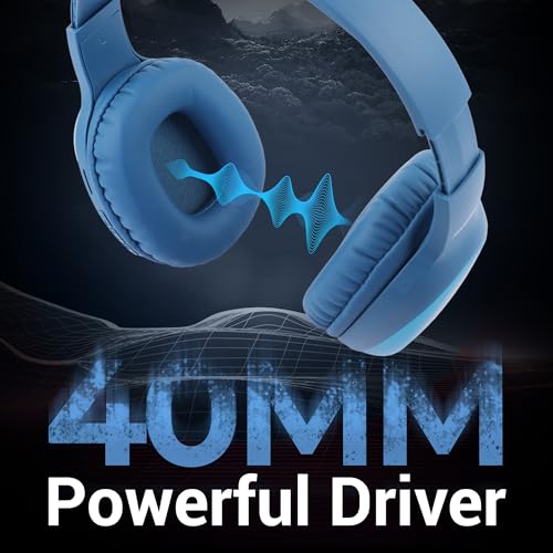 ZEBRONICS Thunder Pro (2026 Upgrade) Wireless Headphones, BT v6.0, True 60 hrs Playback, 40mm Drivers, ENC, Gaming Mode, Dual Pairing, Deep Bass, AUX & microSD, Rapid Charging (Blue) - Image 2