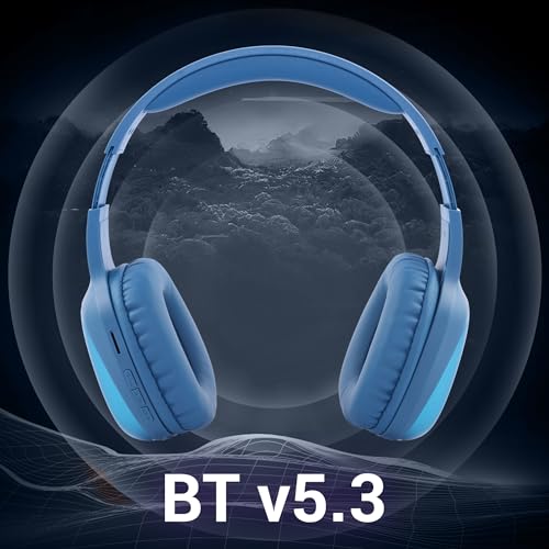 ZEBRONICS Thunder Pro (2026 Upgrade) Wireless Headphones, BT v6.0, True 60 hrs Playback, 40mm Drivers, ENC, Gaming Mode, Dual Pairing, Deep Bass, AUX & microSD, Rapid Charging (Blue) - Image 5
