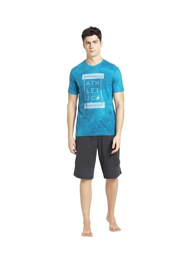 Jockey Carabian sea Printed 2714 Men Super Combed Cotton Rich Solid Round Neck Half Sleeve T Shirt for Men | Best Price UAE