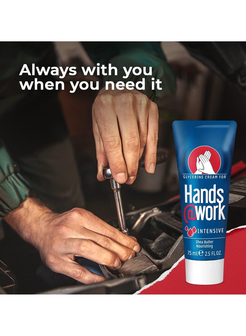Hands@work كريم العناية المركزة لليدين بزبدة الشيا المغذية | رجال ونساء | 75 مل - Image 3