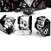 Haxtec Sharp Edge DND Dice Set Black Swirls Resin Dice with Dice Case DD Dice for RPG Role Playing Games Compatible with Dungeons and Dragons Gifts - Image 2