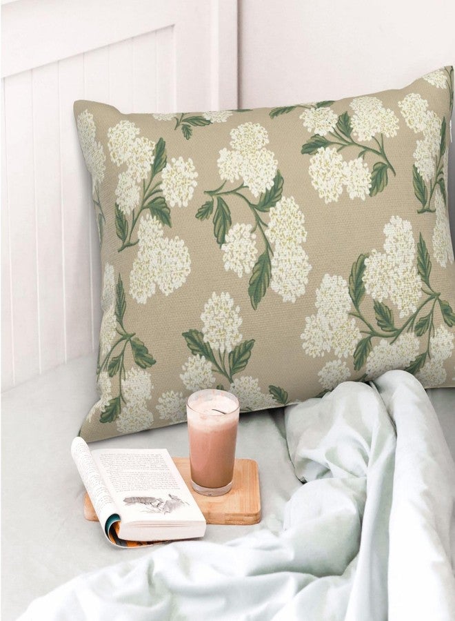 DAFENA Spring Pillow Covers 12x20 Inch 2 Pcs Blue Green Hydrangea Flower Decor Throw Pillows Vintage Floral Seasonal Summer Outdoor Decoration Pillowcase Linen Cushion Cover for Couch Sofa - Image 2